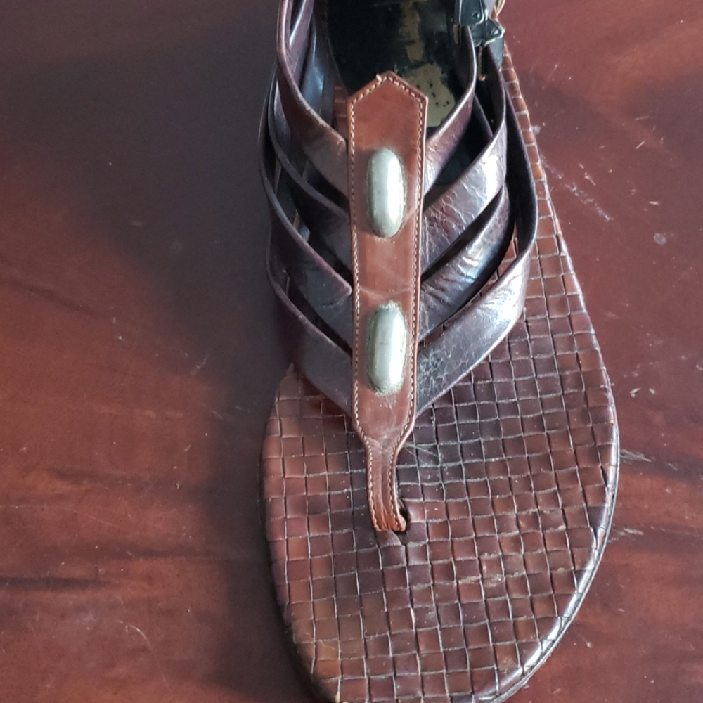 WOMEN'S ITALIAN VINTAGE SANDALS - Picture 2 of 7